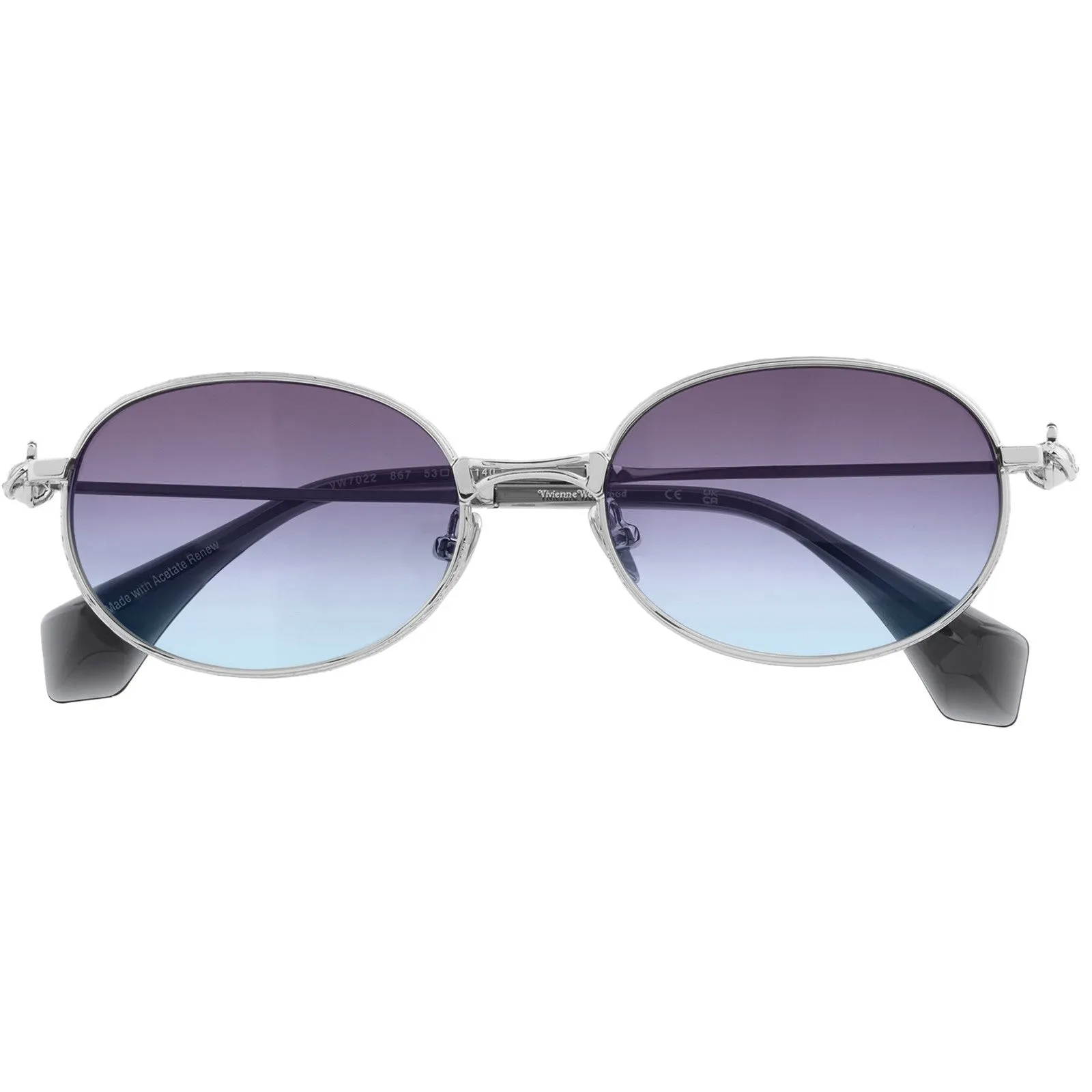 Vivienne Westwood VW7022 Sunglasses | Silver sold by The Foot Factory product image thumbnail 2