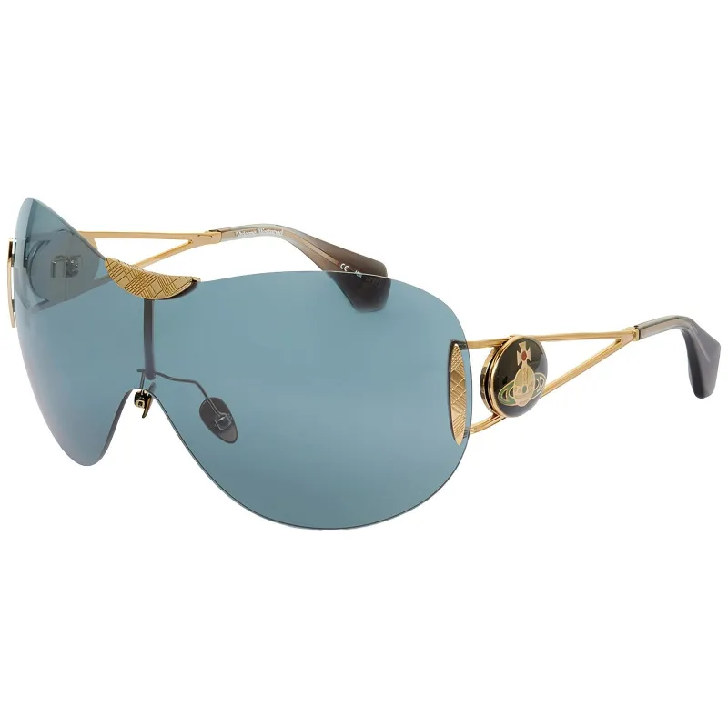 Vivienne Westwood Tina Sunglasses | Solid Dark Blue sold by The Foot Factory