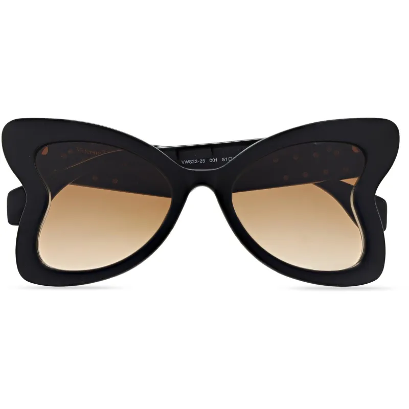 Vivienne Westwood Athalia Sunglasses | Gloss Black sold by The Foot Factory