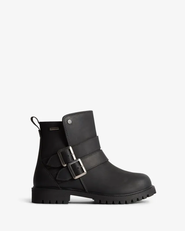 Hunter Womens Ness Ankle Boots | Black sold by The Foot Factory