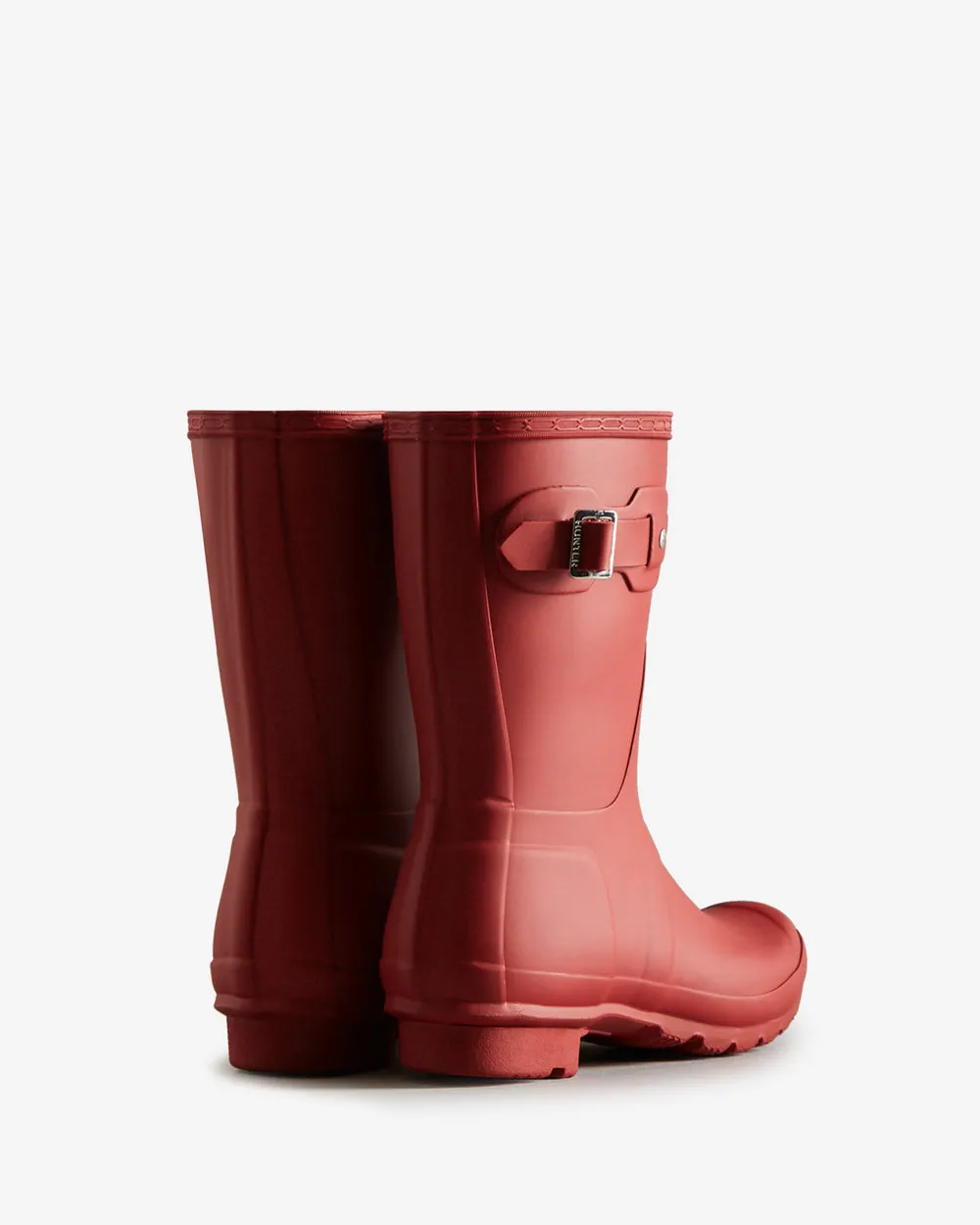 Hunter Womens Original Short Wellington Boots | Red sold by The Foot Factory product image thumbnail 3
