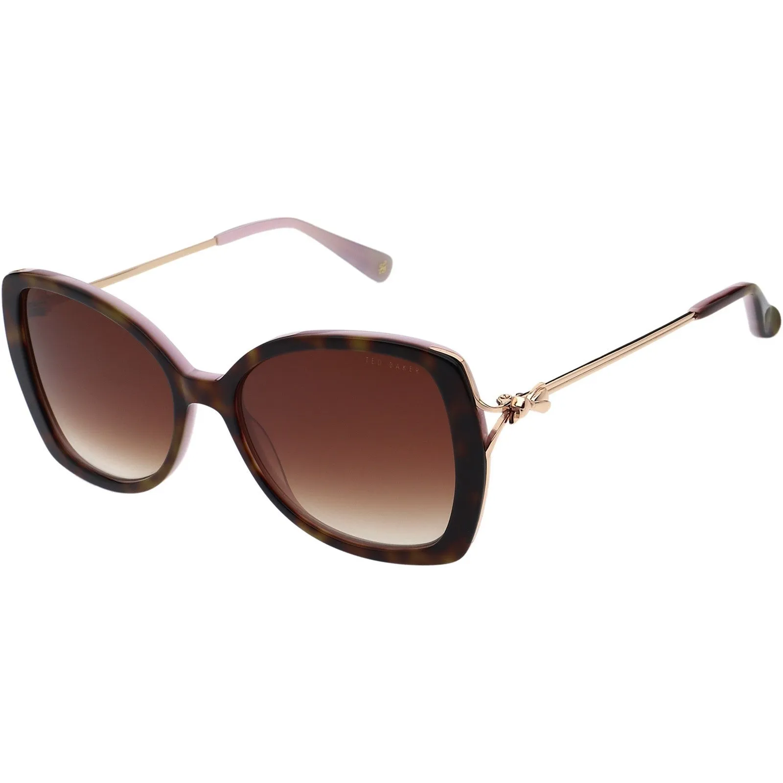 Ted Baker Vallie Sunglasses | Classic Tortoiseshell Pink sold by The Foot Factory