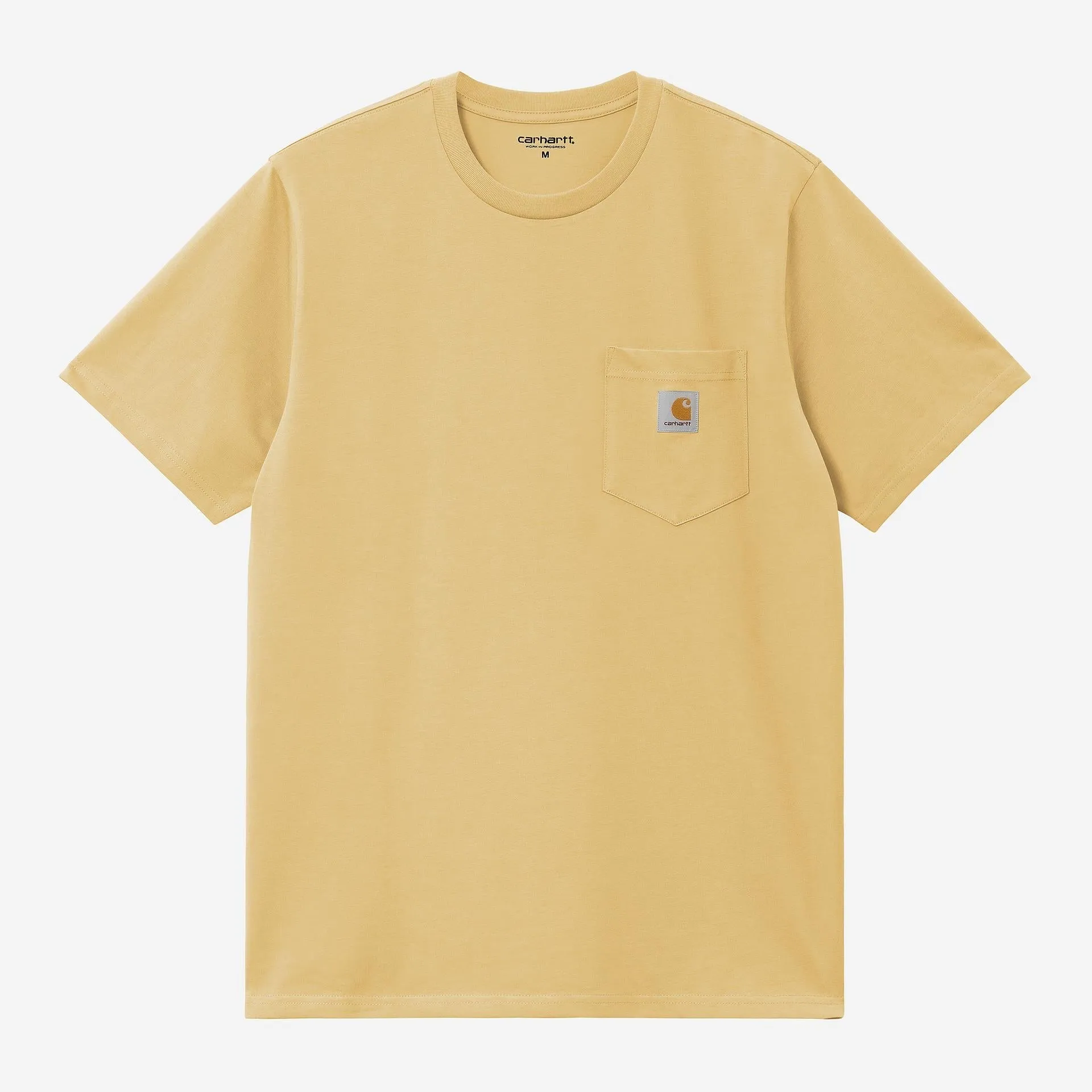 Carhartt WIP Mens Pocket T-Shirt | Air Yellow sold by The Foot Factory