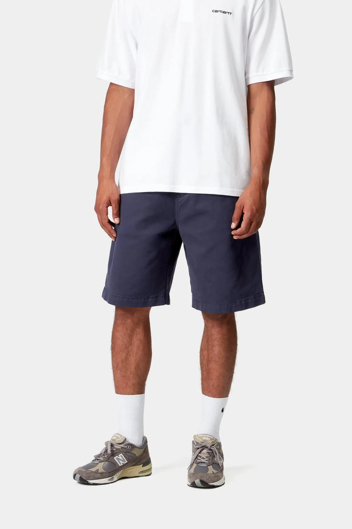 Carhartt WIP Mens Floyde Short | Air Force Blue Garment Dyed sold by The Foot Factory product image thumbnail 3