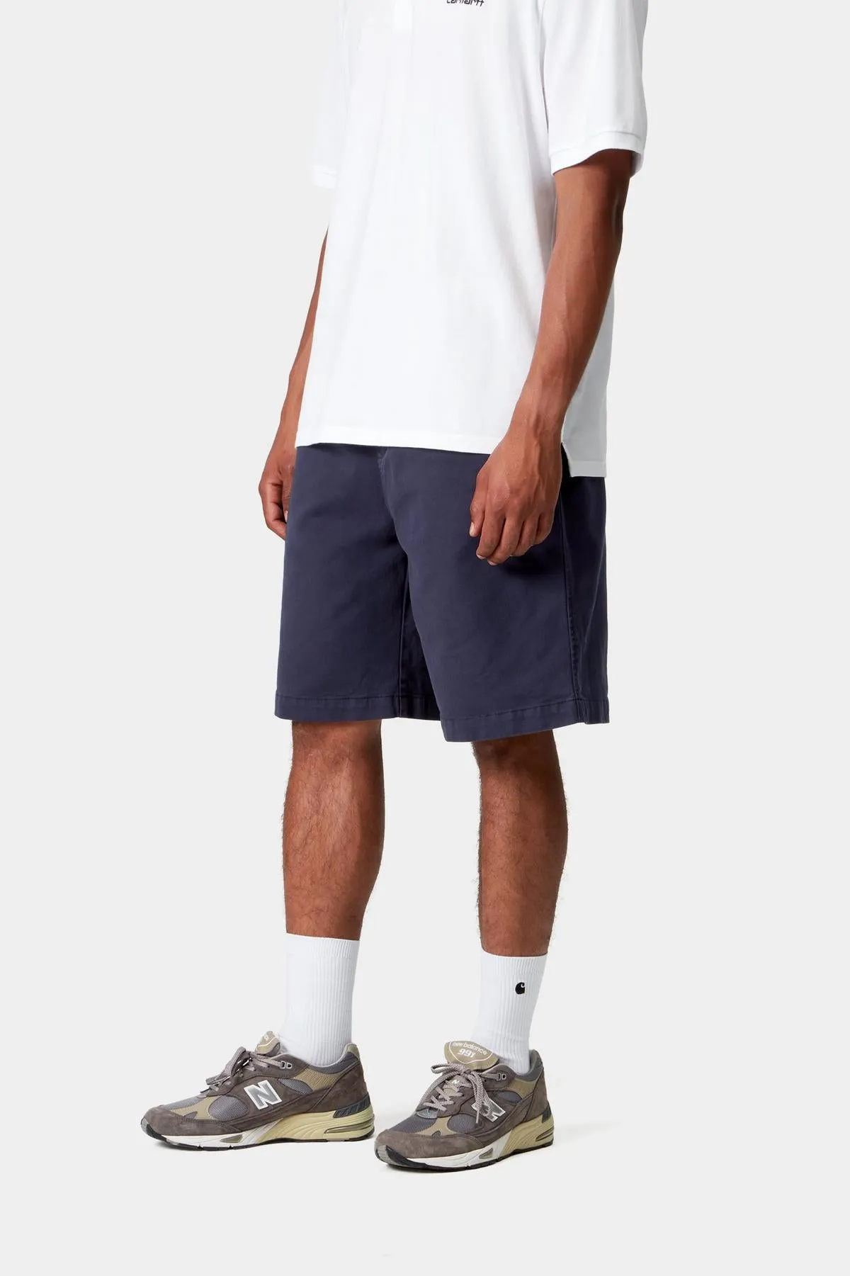Carhartt WIP Mens Floyde Short | Air Force Blue Garment Dyed sold by The Foot Factory product image thumbnail 5