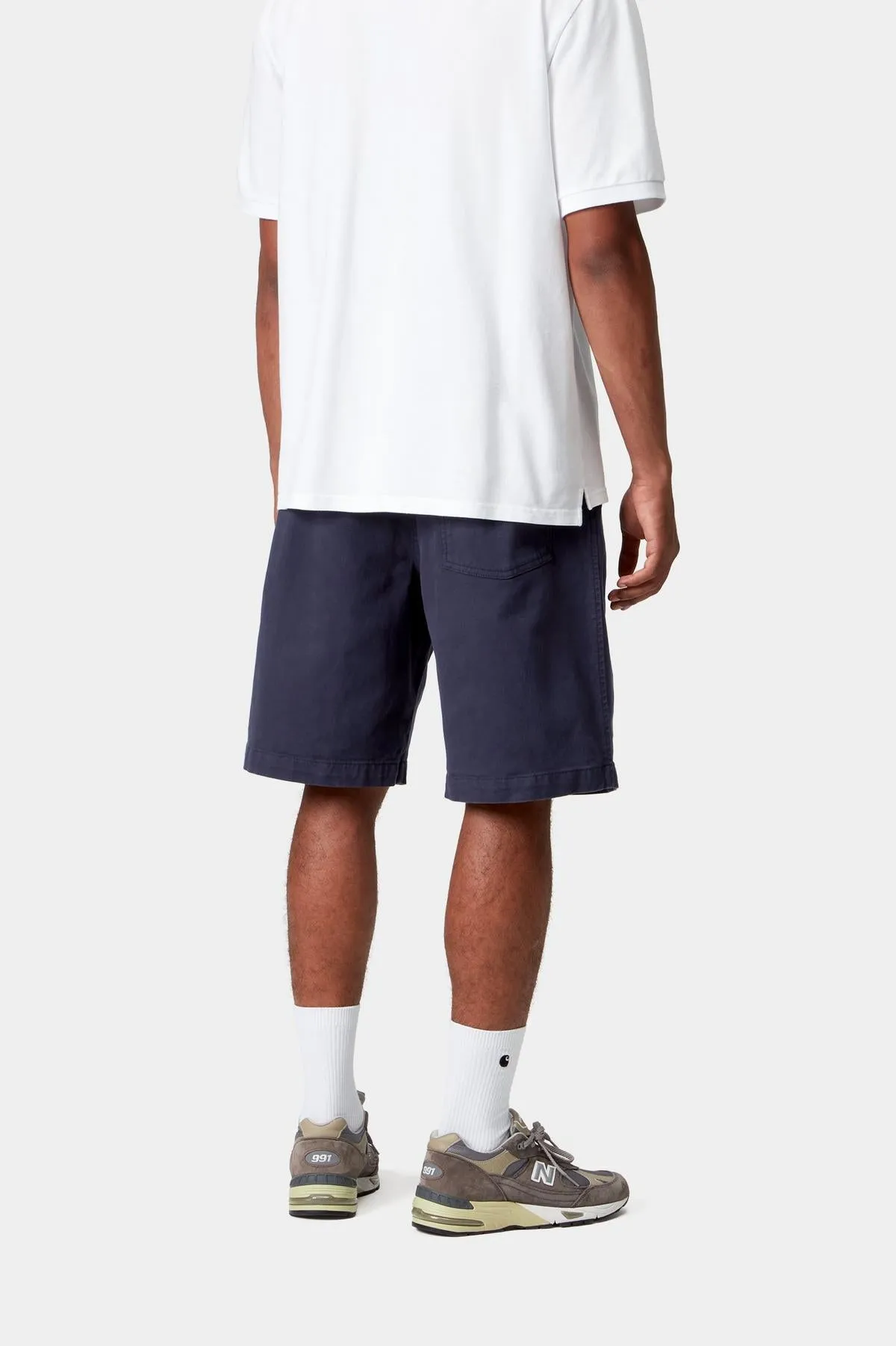 Carhartt WIP Mens Floyde Short | Air Force Blue Garment Dyed sold by The Foot Factory product image thumbnail 4