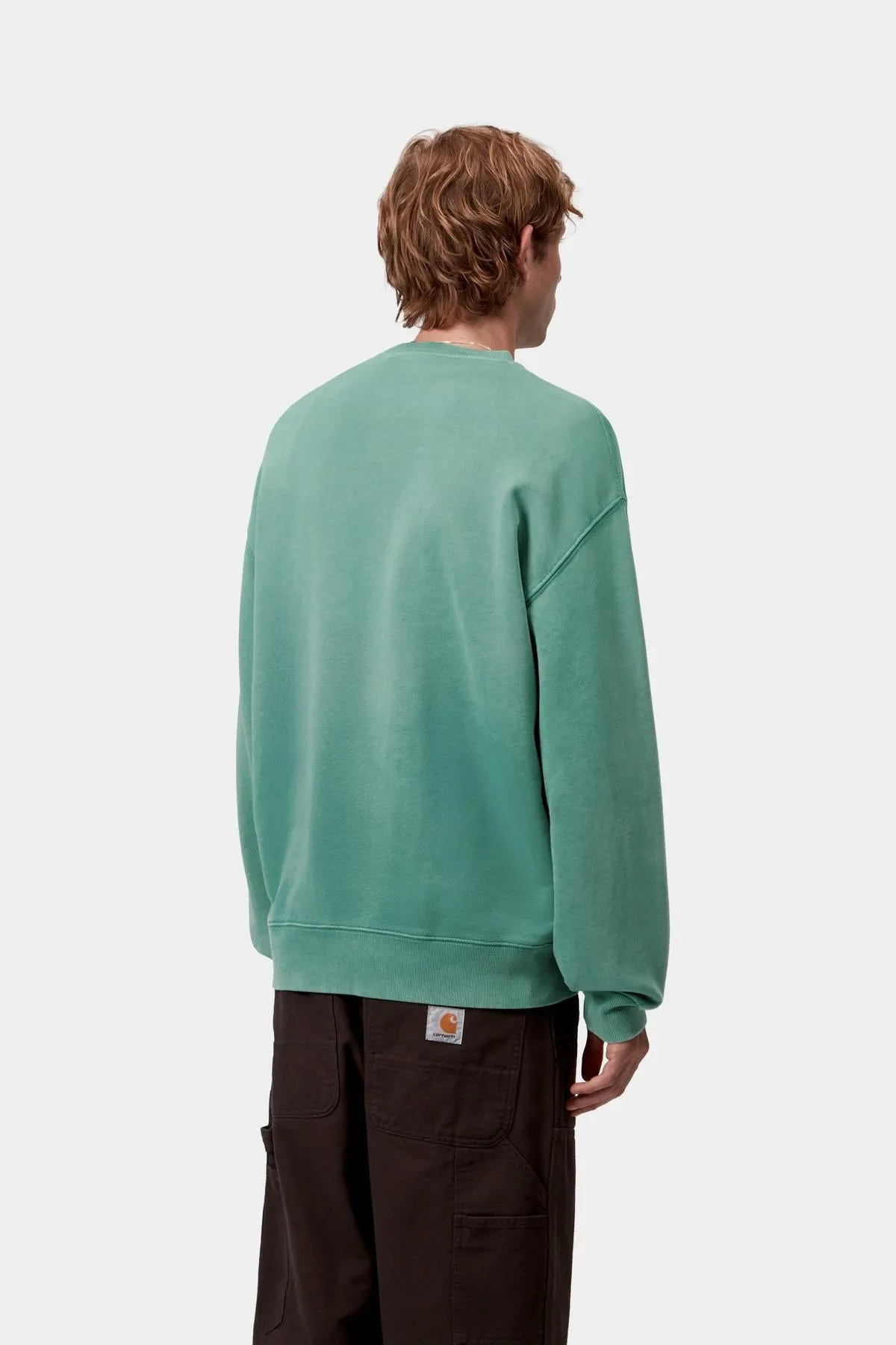 Carhartt WIP Mens Hudson Chalk Wash Sweat Top | Saguaro sold by The Foot Factory product image thumbnail 4