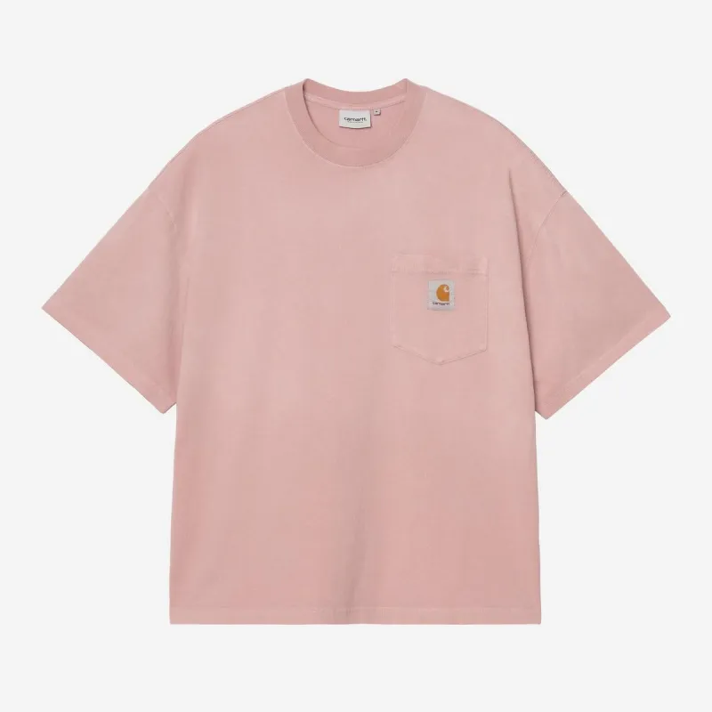 Carhartt WIP Mens Hudson Chalk Wash Pocket T-Shirt | Daphne sold by The Foot Factory