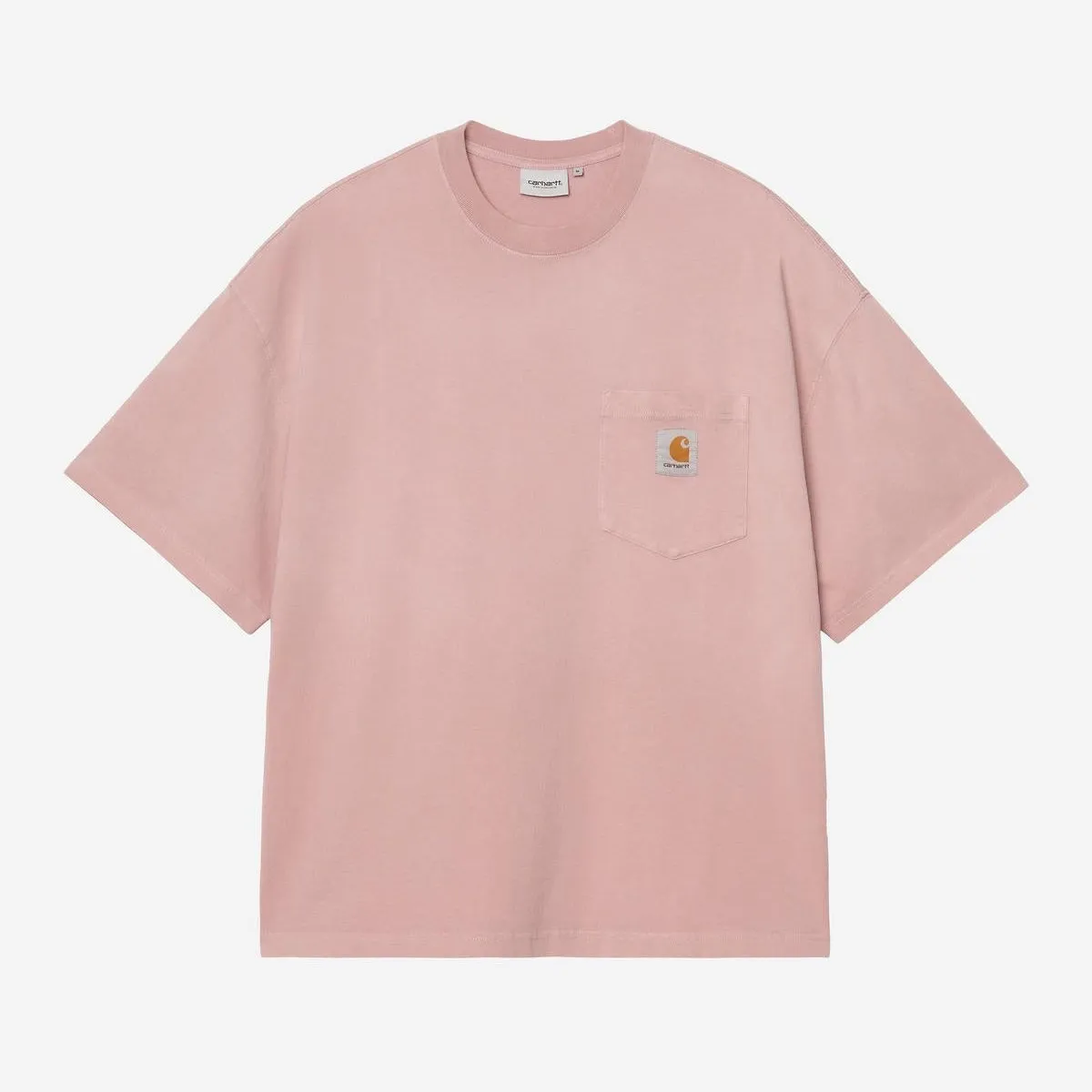 Carhartt WIP Mens Hudson Chalk Wash Pocket T-Shirt | Daphne sold by The Foot Factory