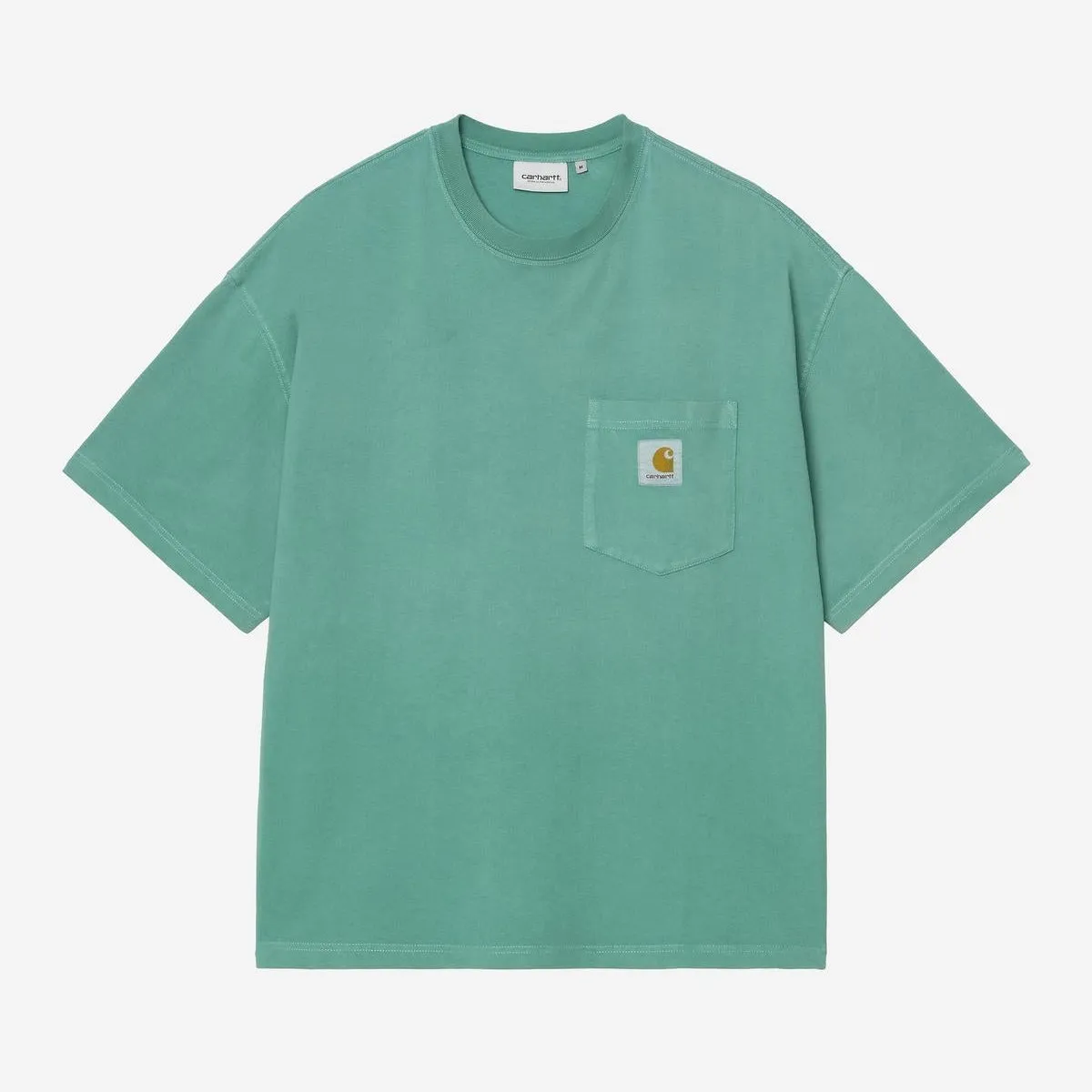 Carhartt WIP Mens Hudson Chalk Wash Pocket T-Shirt | Saguaro sold by The Foot Factory