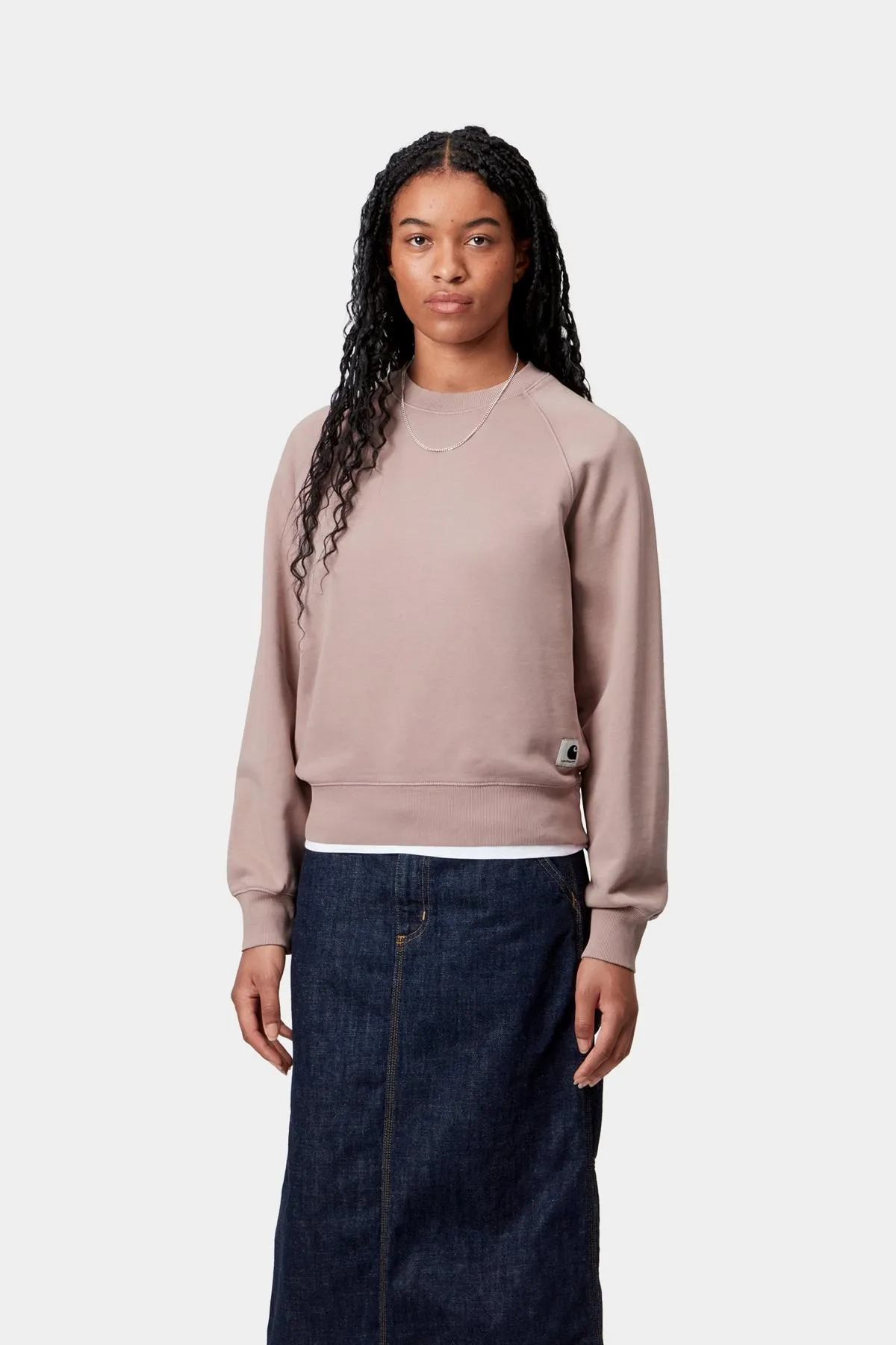 Carhartt WIP Womens Hudson Chalk Wash Sweat Top | Daphne sold by The Foot Factory product image thumbnail 3