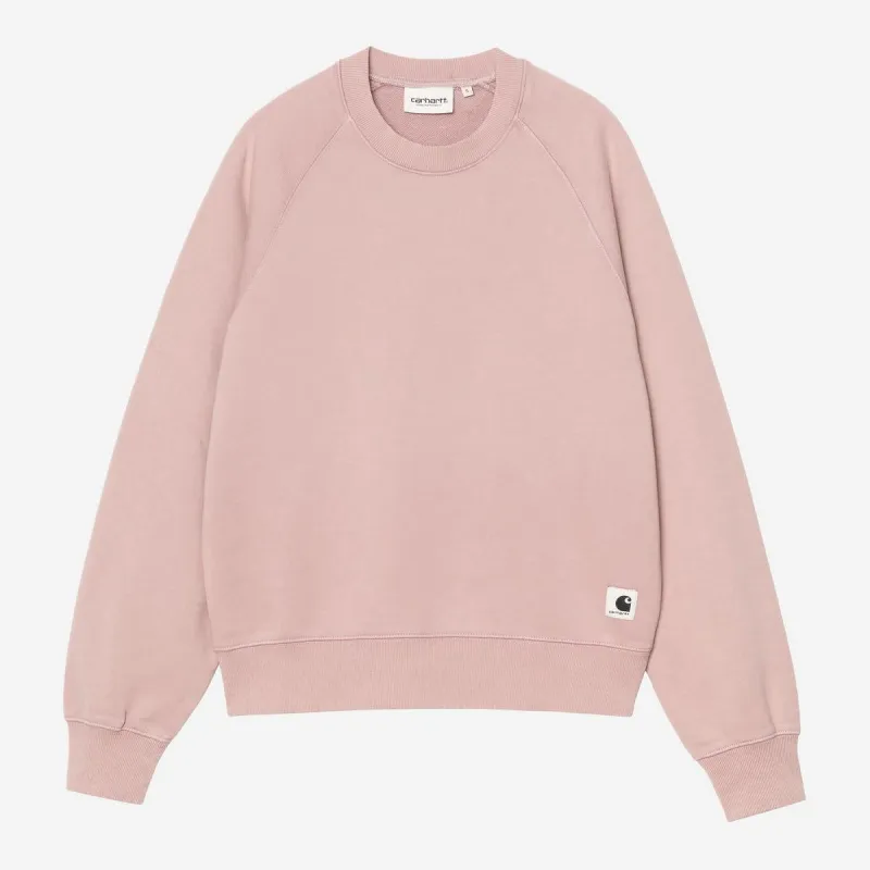 Carhartt WIP Womens Hudson Chalk Wash Sweat Top | Daphne sold by The Foot Factory