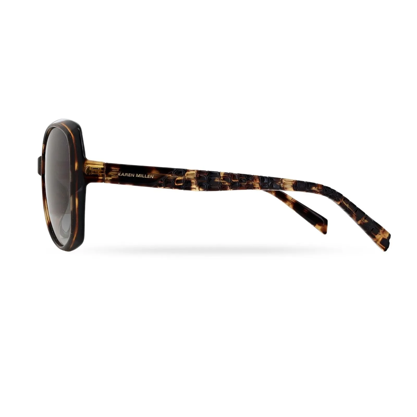 Karen Millen KM5055 Sunglasses | Crystal Champagne sold by The Foot Factory product image thumbnail 3