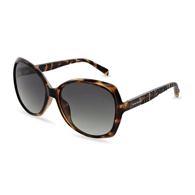 Karen Millen KM5055 Sunglasses | Crystal Champagne sold by The Foot Factory