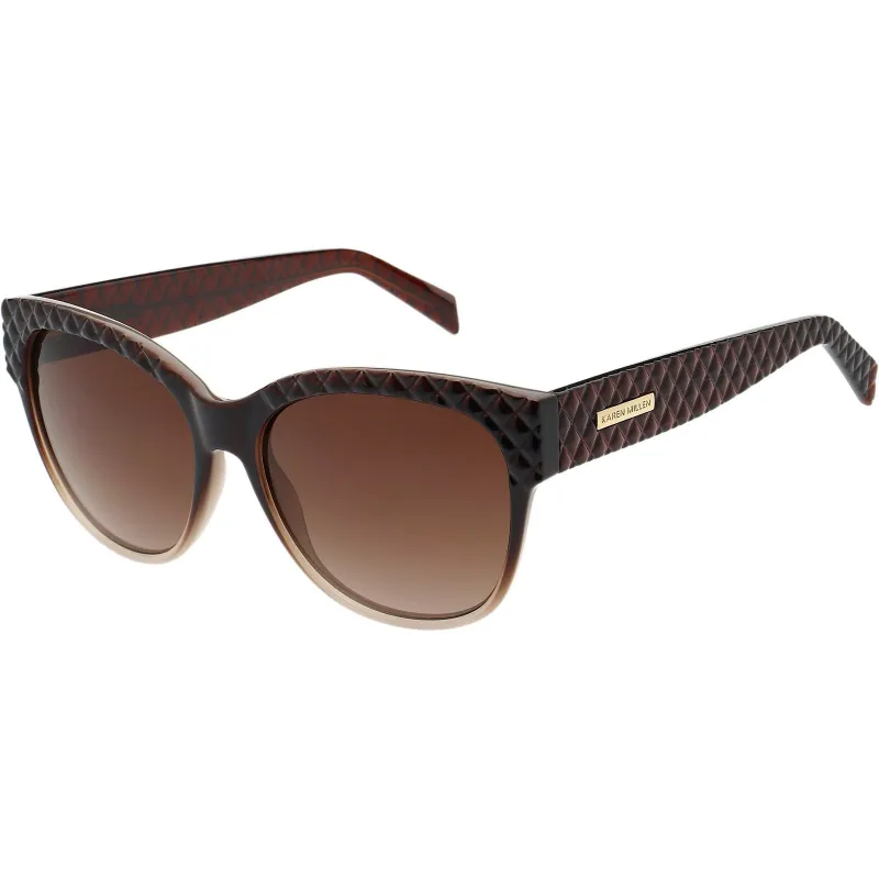 Karen Millen KM5058 Sunglasses | Brown Graduated sold by The Foot Factory