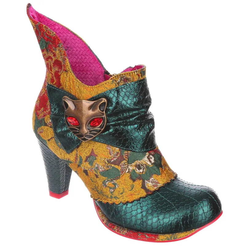 Irregular Choice Womens Miaow High Heels - Green Yellow sold by The Foot Factory