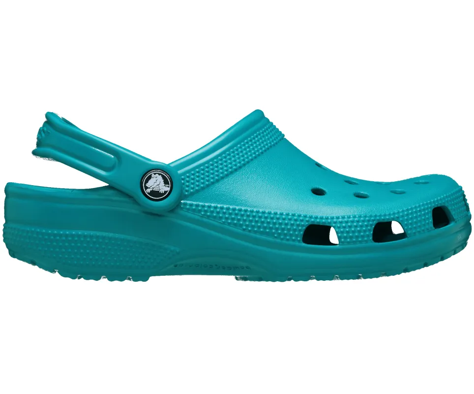 CROCS Unisex Classic Clog | Turbo Teal sold by The Foot Factory