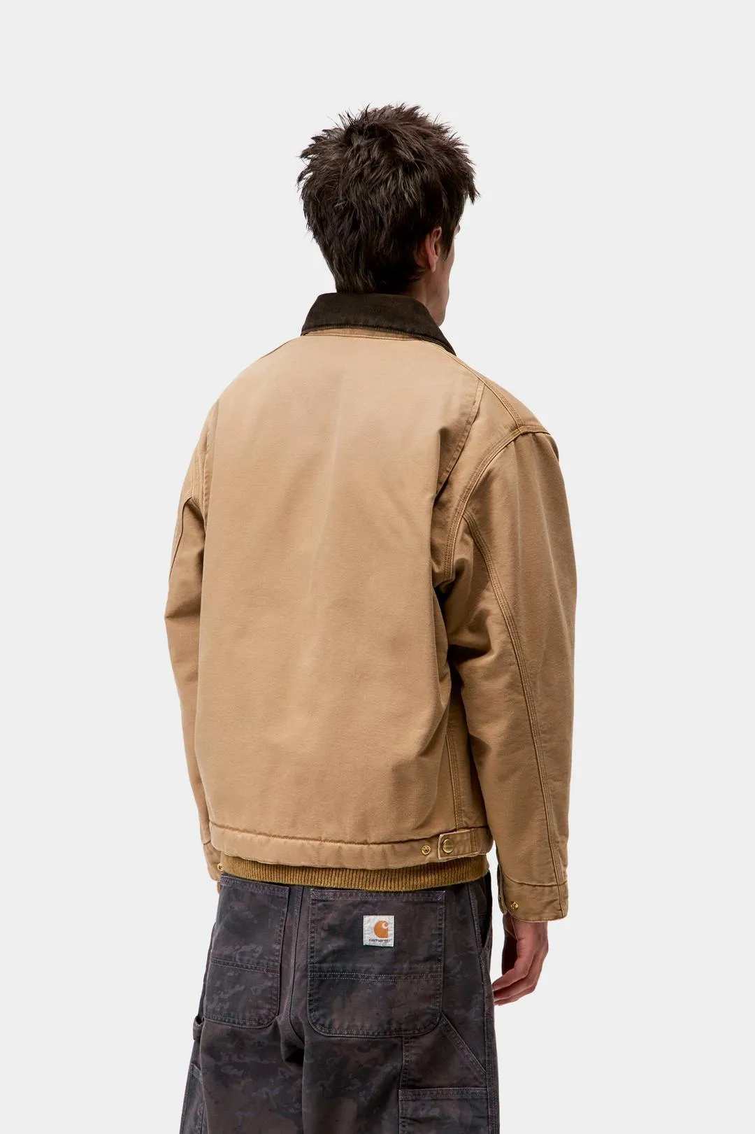 Carhartt WIP Mens OG Detroit Jacket | Hamilton Brown / Tobacco Stone Canvas sold by The Foot Factory product image thumbnail 5