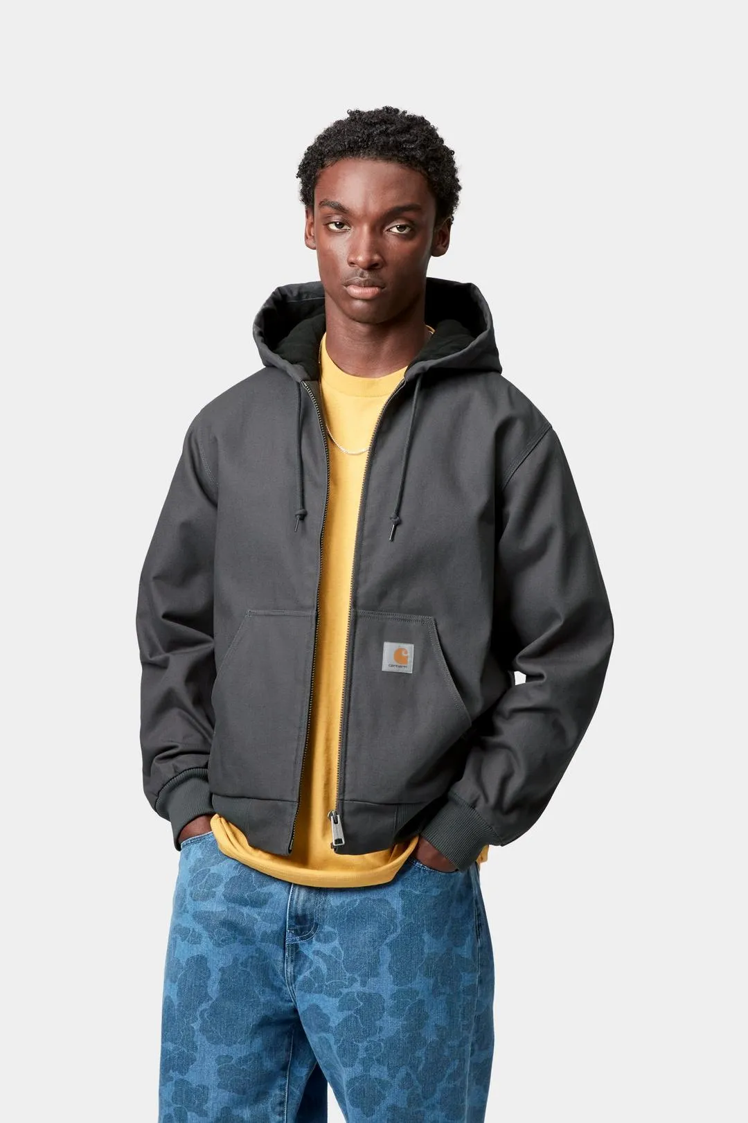 Carhartt WIP Mens Active Jacket | Graphite Rigid sold by The Foot Factory product image thumbnail 4