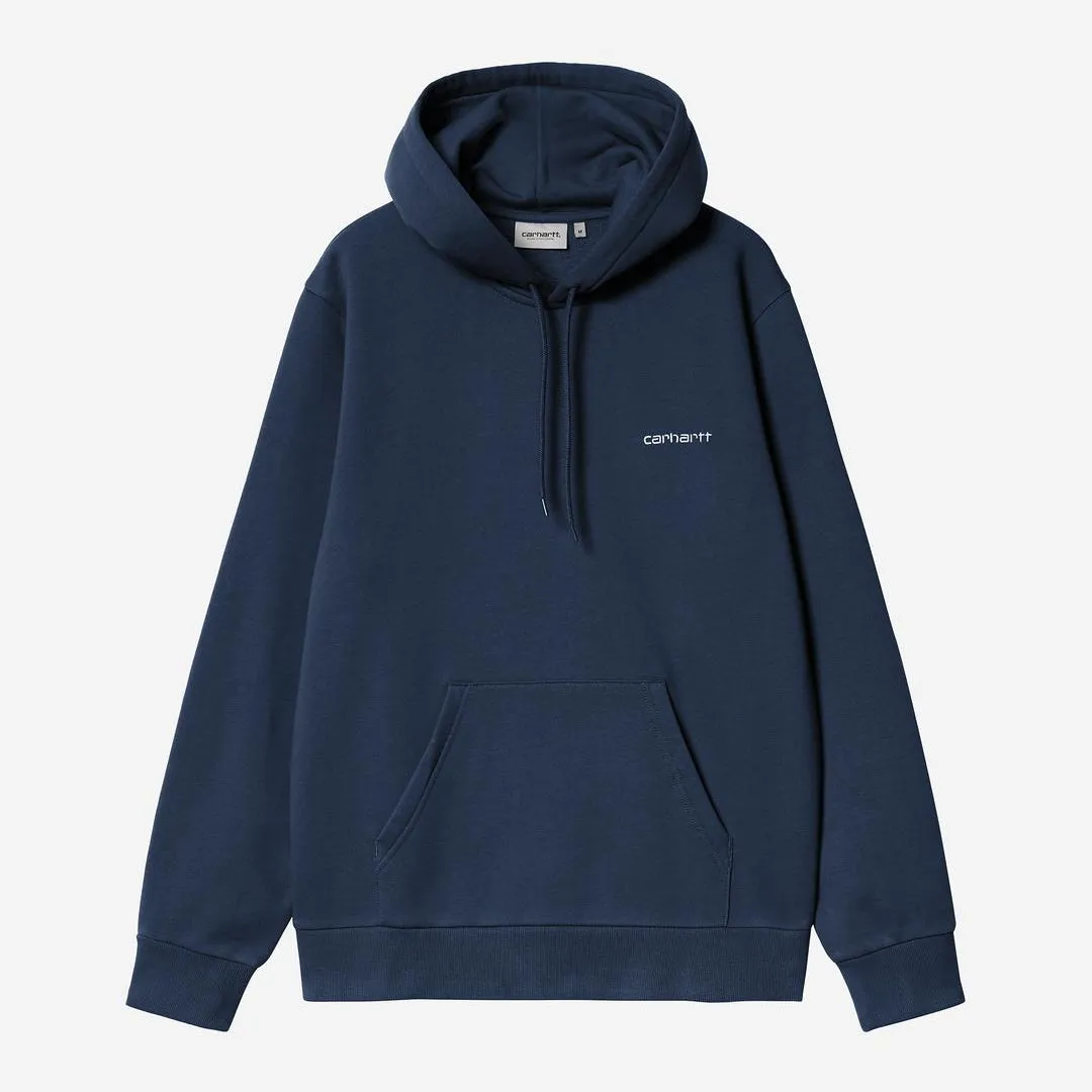 Carhartt WIP Mens Script Embroidery Hoodie | Jupiter sold by The Foot Factory