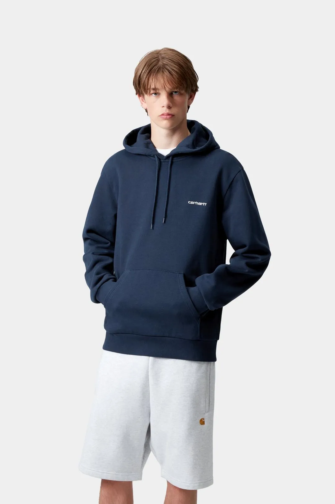 Carhartt WIP Mens Script Embroidery Hoodie | Jupiter sold by The Foot Factory product image thumbnail 3