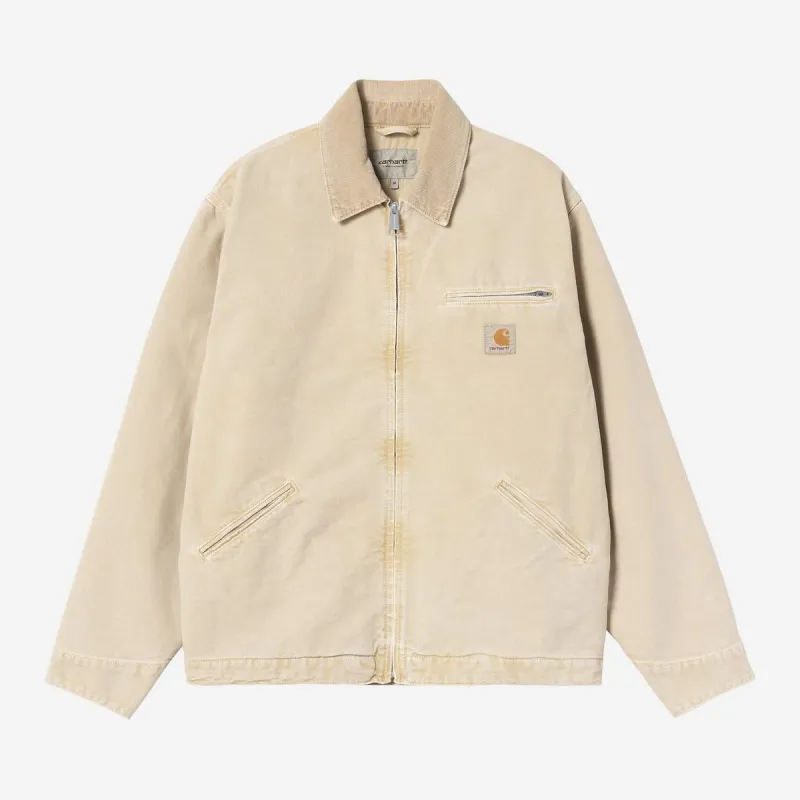 Carhartt WIP Mens Detroit Jacket | Dusty Hamilton Brown Chalk Wash sold by The Foot Factory