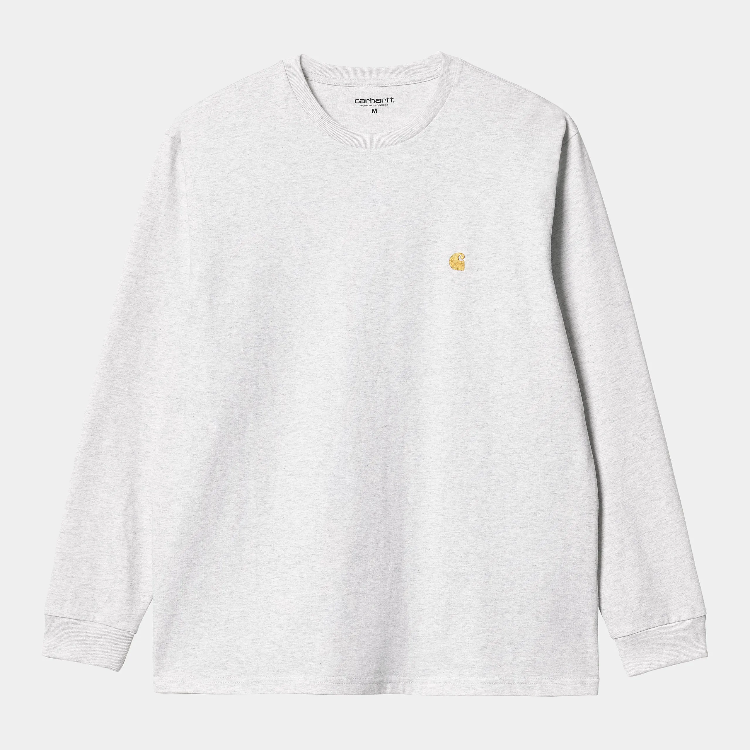 Carhartt WIP Mens Chase Long Sleeve T-Shirt - Ash Heather sold by The Foot Factory