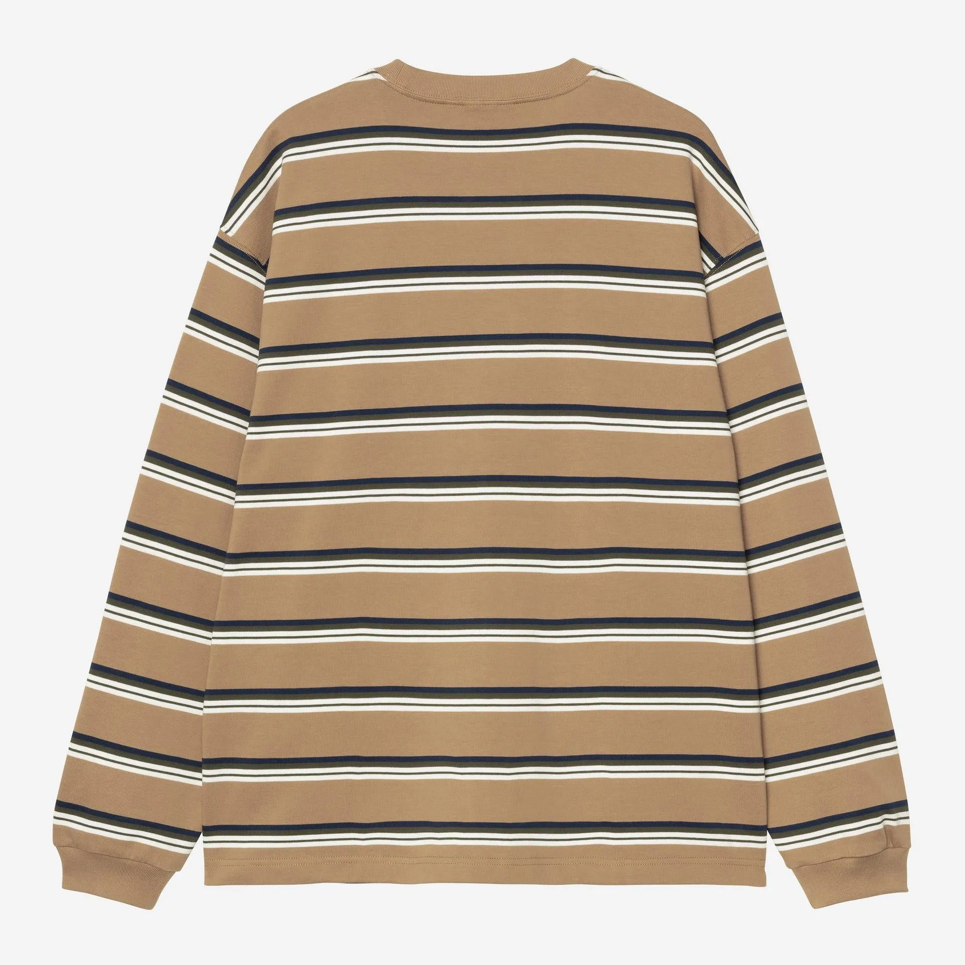 Carhartt WIP Mens Holm Stripe Long Sleeve T-Shirt | Peanut sold by The Foot Factory product image thumbnail 2