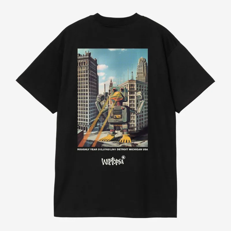 Carhartt WIP Mens Wiptopia T-Shirt | Black sold by The Foot Factory