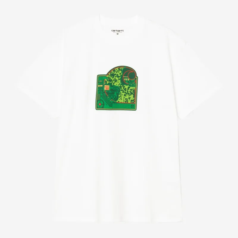 Carhartt WIP Mens Chip T-Shirt | White sold by The Foot Factory