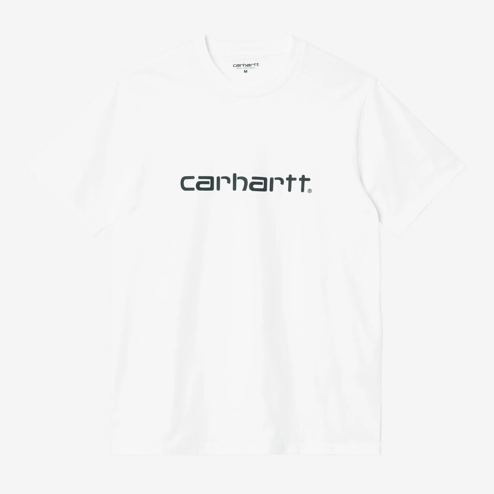 Carhartt WIP Mens Script T-Shirt | White / Black sold by The Foot Factory