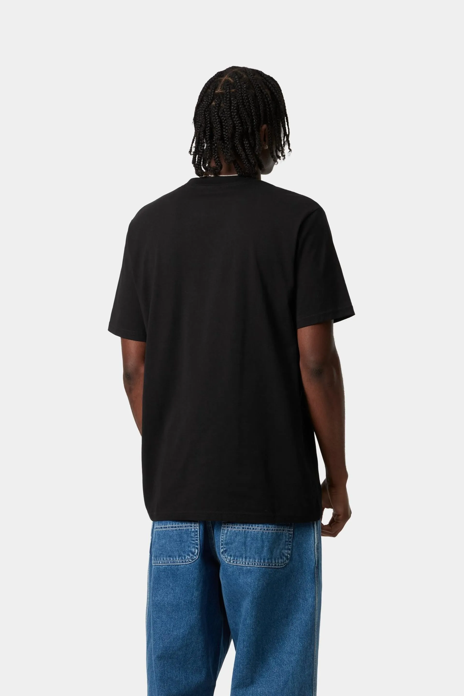 Carhartt WIP Mens Script T-Shirt | Black / White sold by The Foot Factory product image thumbnail 4