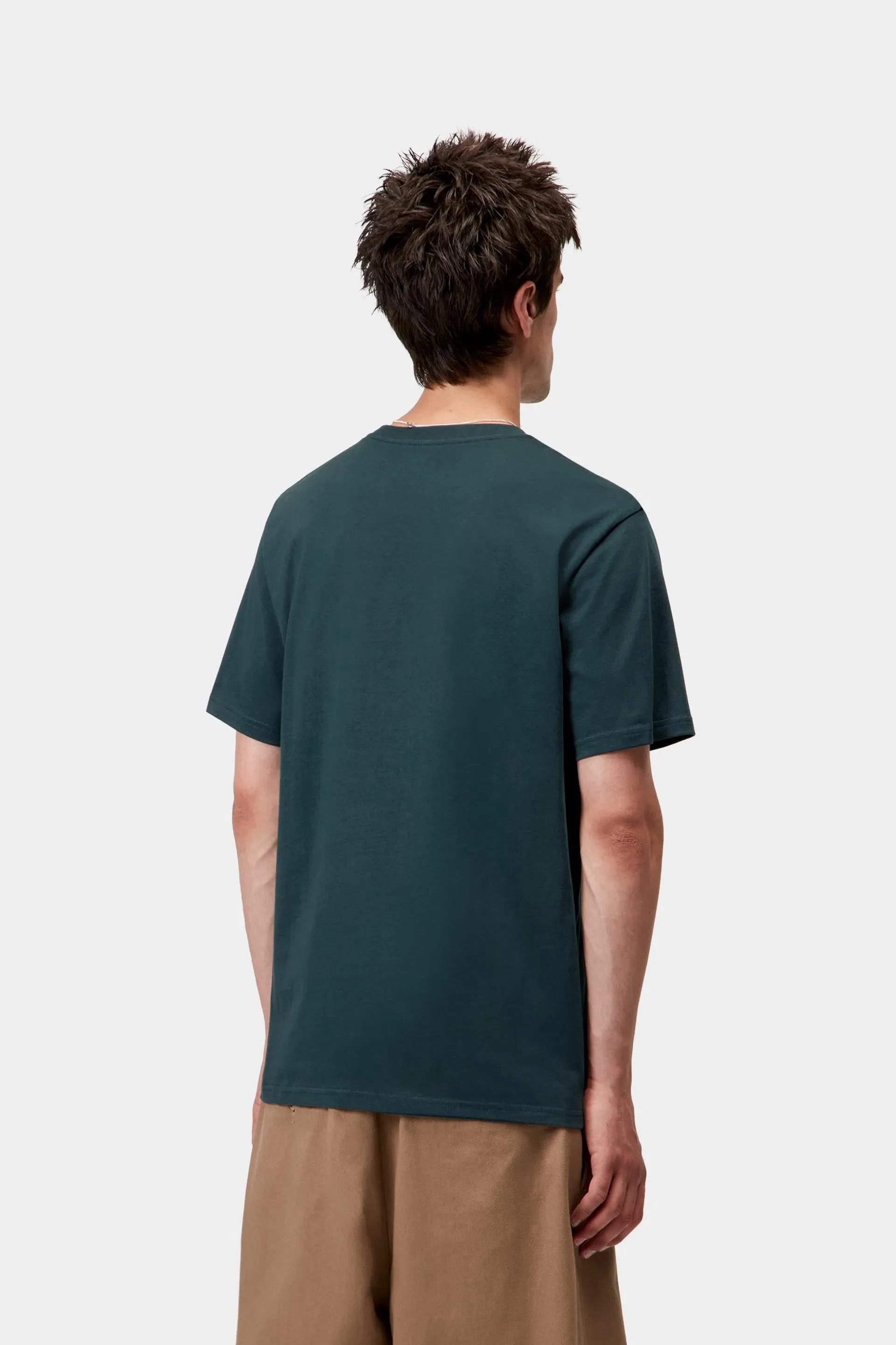 Carhartt WIP Mens Pocket T-Shirt | Deep Lagoon sold by The Foot Factory product image thumbnail 4