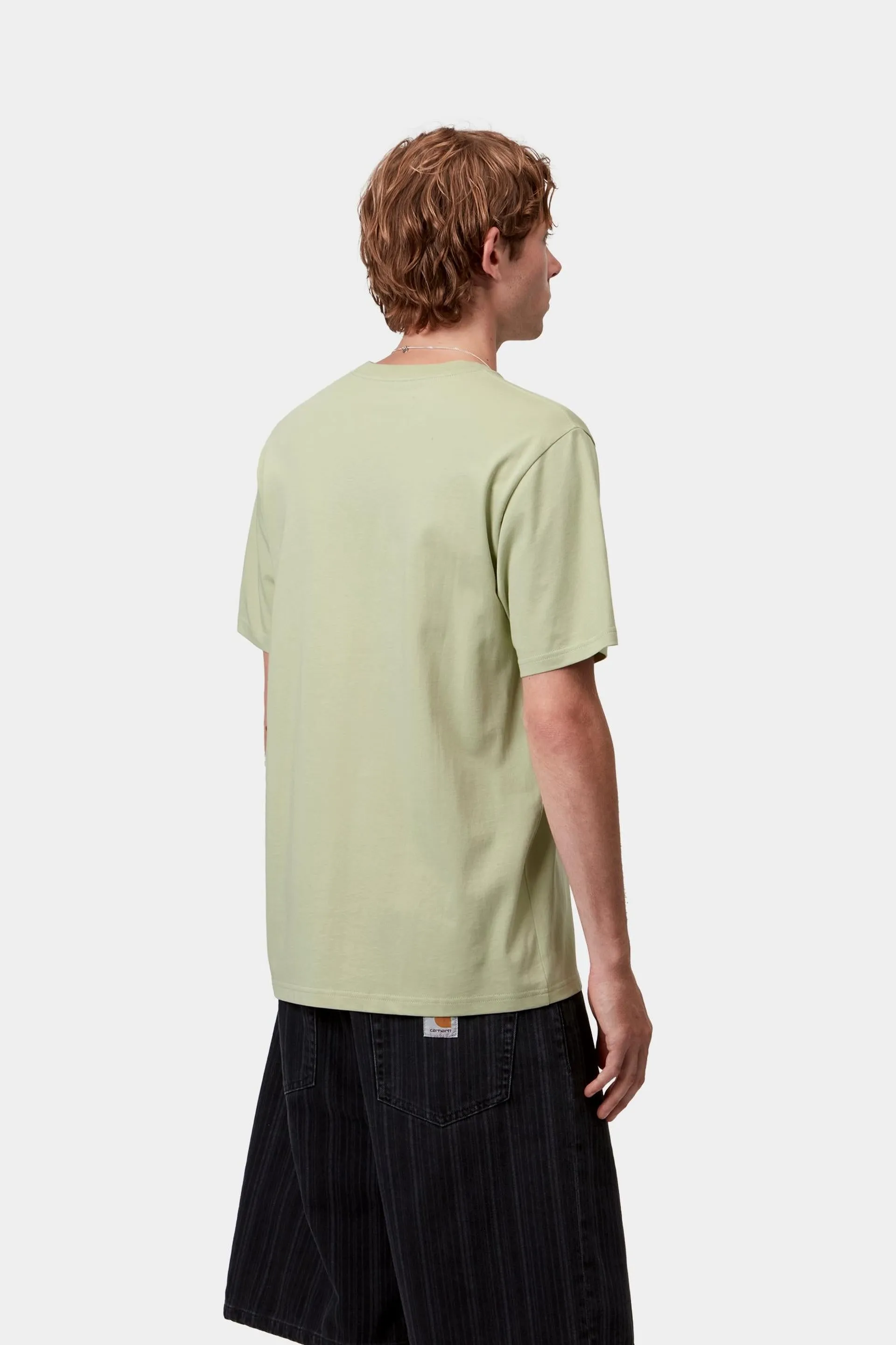 Carhartt WIP Mens Pocket T-Shirt | Pale Olive sold by The Foot Factory product image thumbnail 4