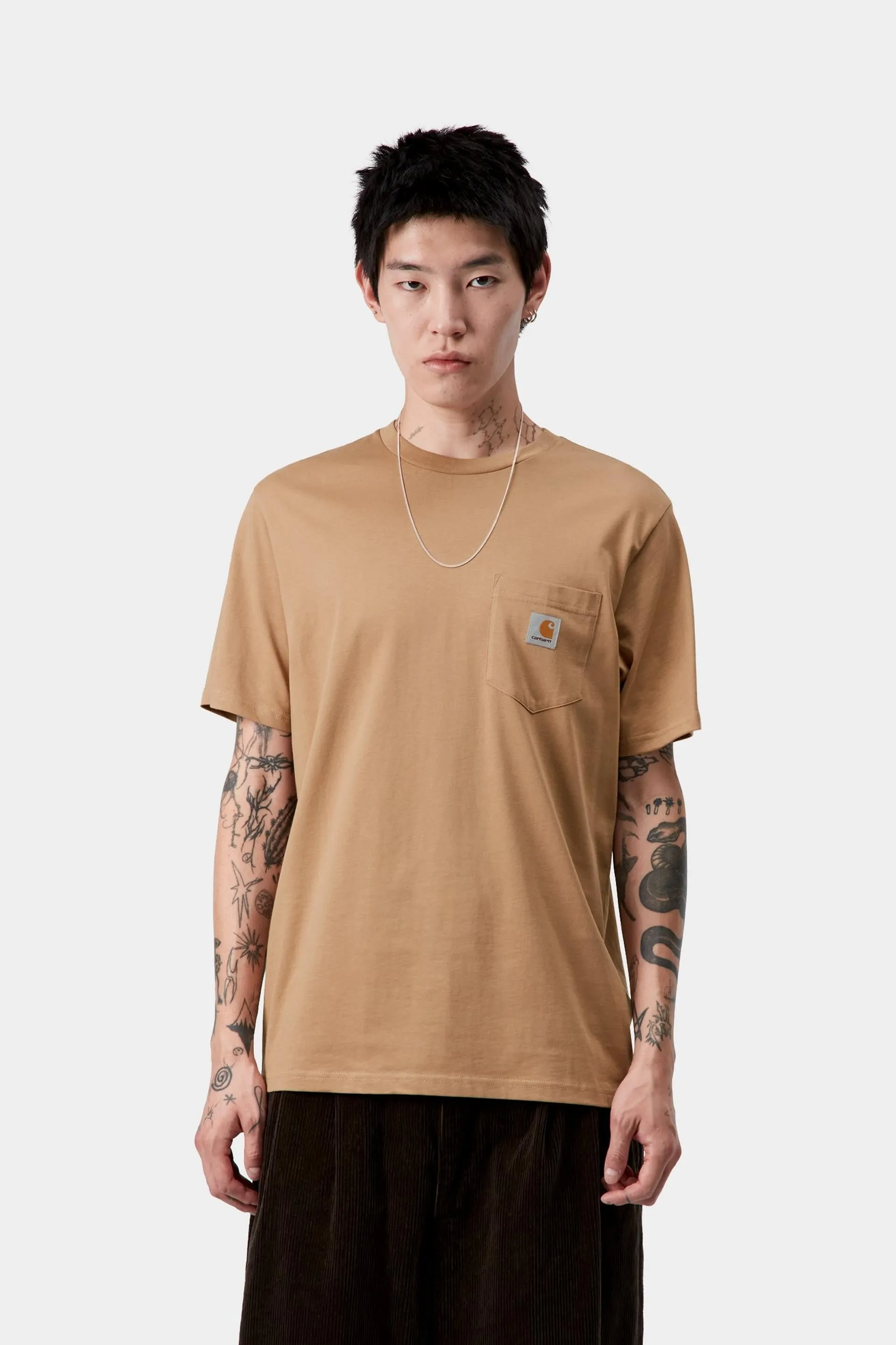 Carhartt WIP Mens Pocket T-Shirt | Peanut sold by The Foot Factory product image thumbnail 3