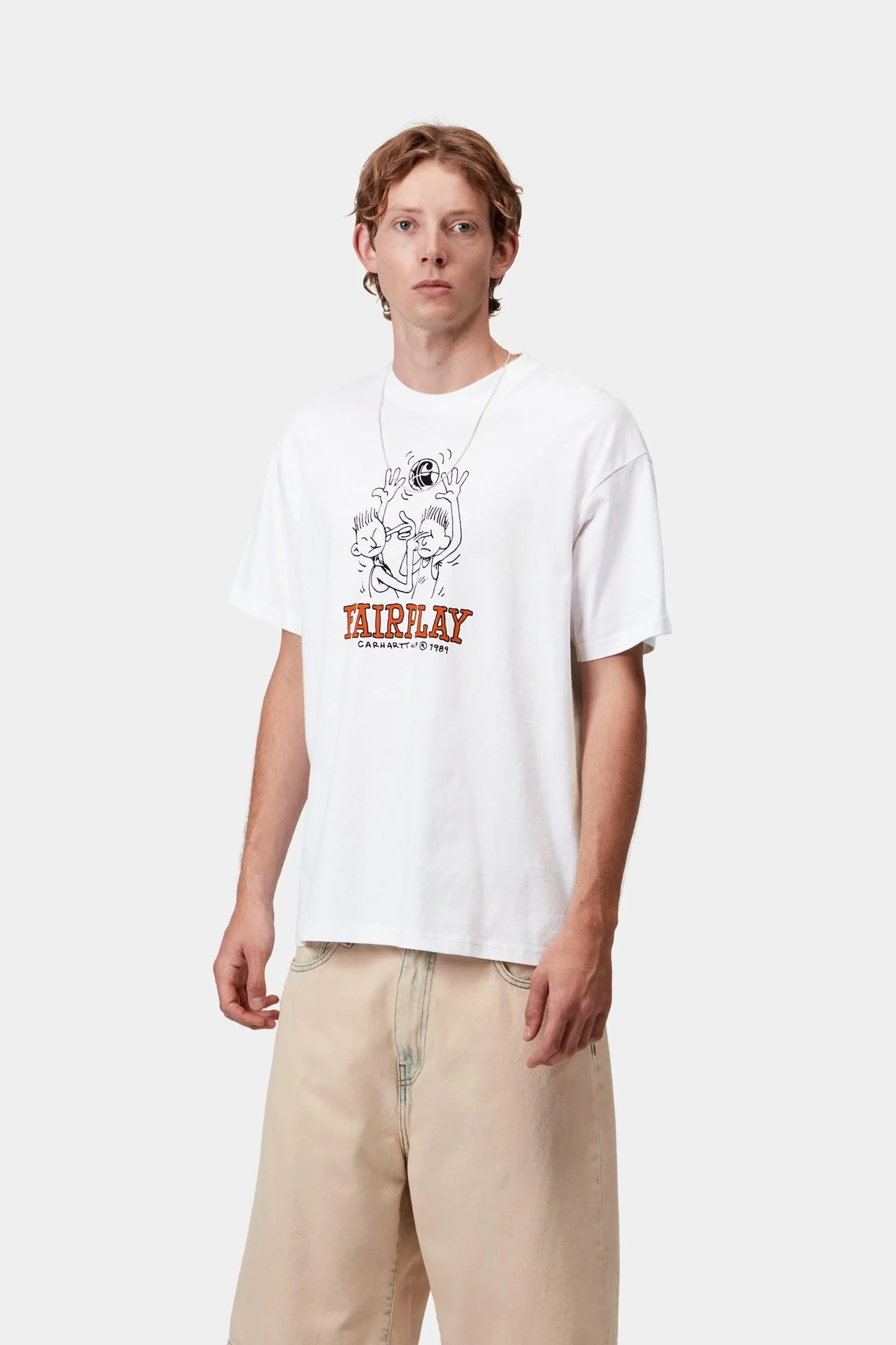 Carhartt WIP Mens Fairplay T-Shirt | White sold by The Foot Factory product image thumbnail 3