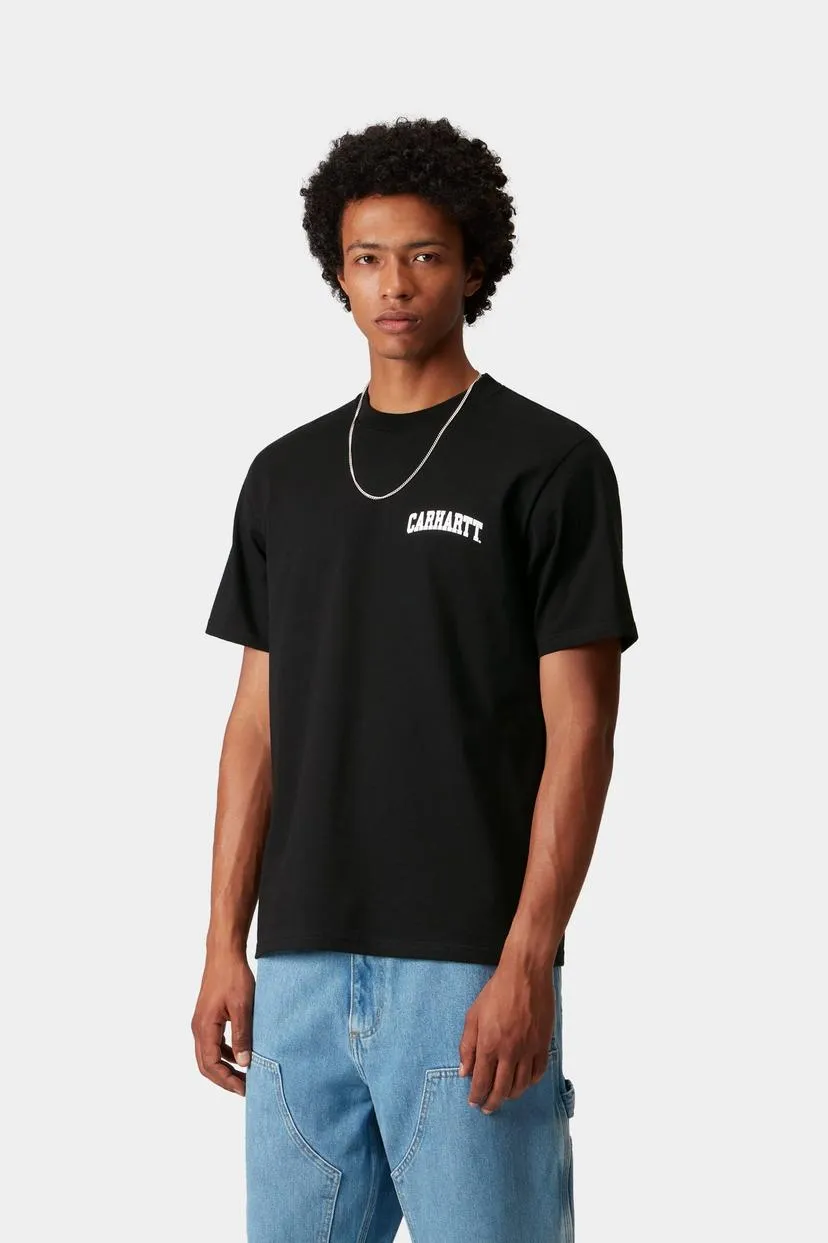 Carhartt WIP Mens Universtity Script T-Shirt | Black sold by The Foot Factory product image thumbnail 3