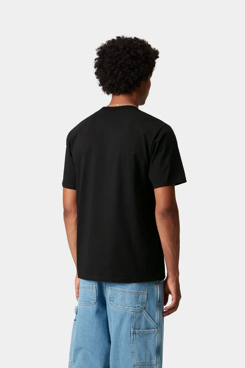 Carhartt WIP Mens Universtity Script T-Shirt | Black sold by The Foot Factory product image thumbnail 4
