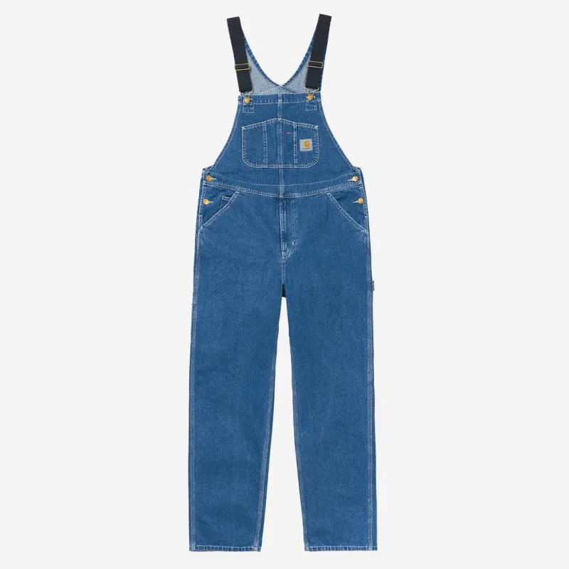 Carhartt WIP Mens Norco Denim Bib Overall | Blue Stone Washed sold by The Foot Factory