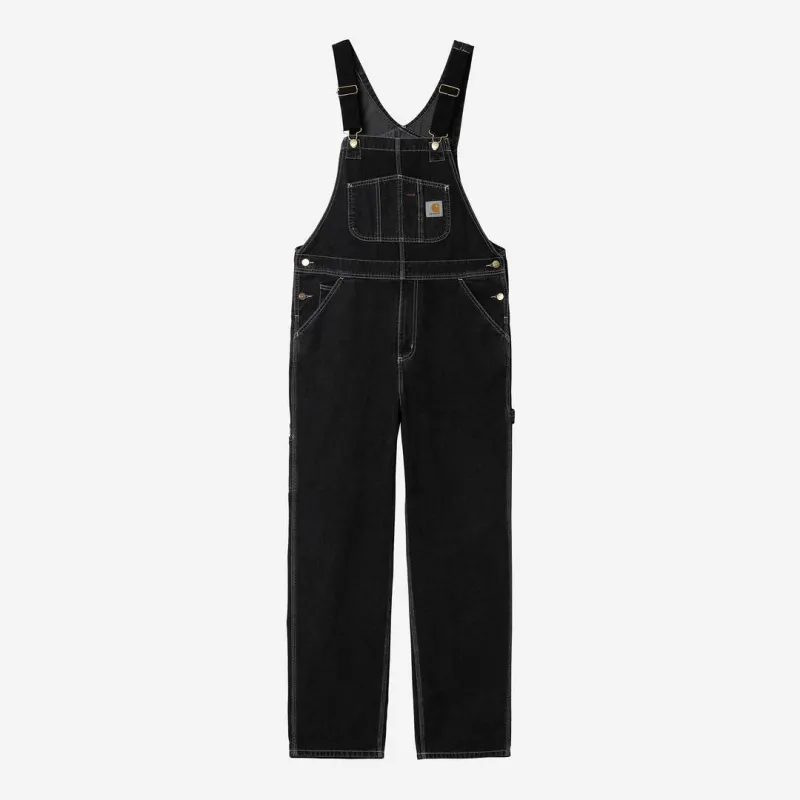 Carhartt WIP Mens Norco Denim Bib Overall | Black Stone Washed sold by The Foot Factory