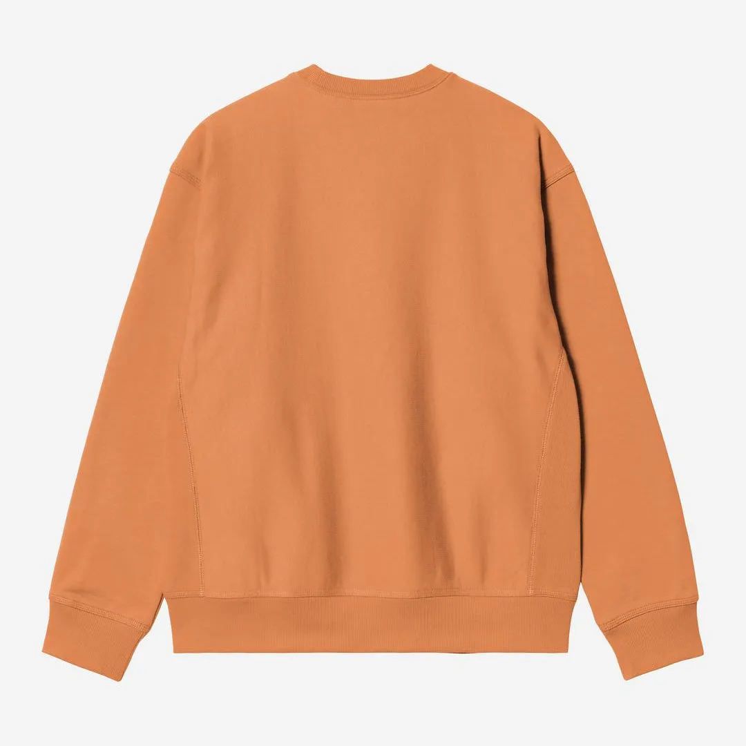 Carhartt WIP Mens American Script Sweat Top | Redhaven sold by The Foot Factory product image thumbnail 2