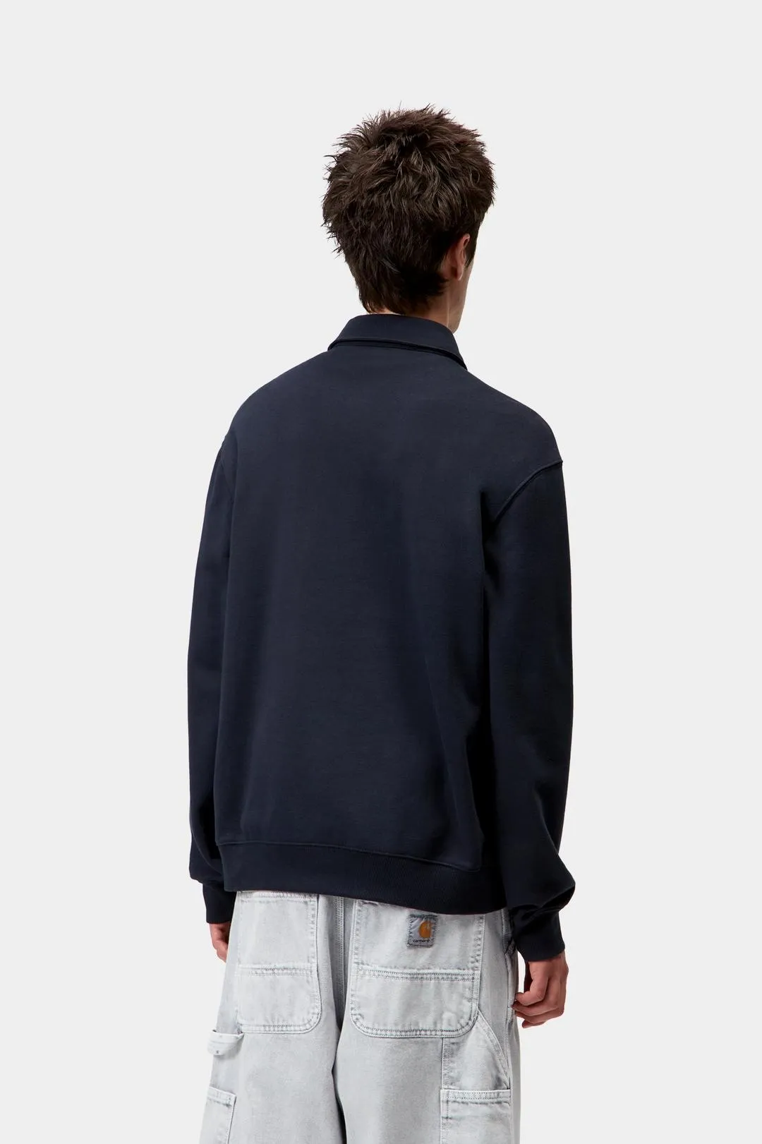Carhartt WIP Mens Polo Sweatshirt | Deep Night sold by The Foot Factory product image thumbnail 4