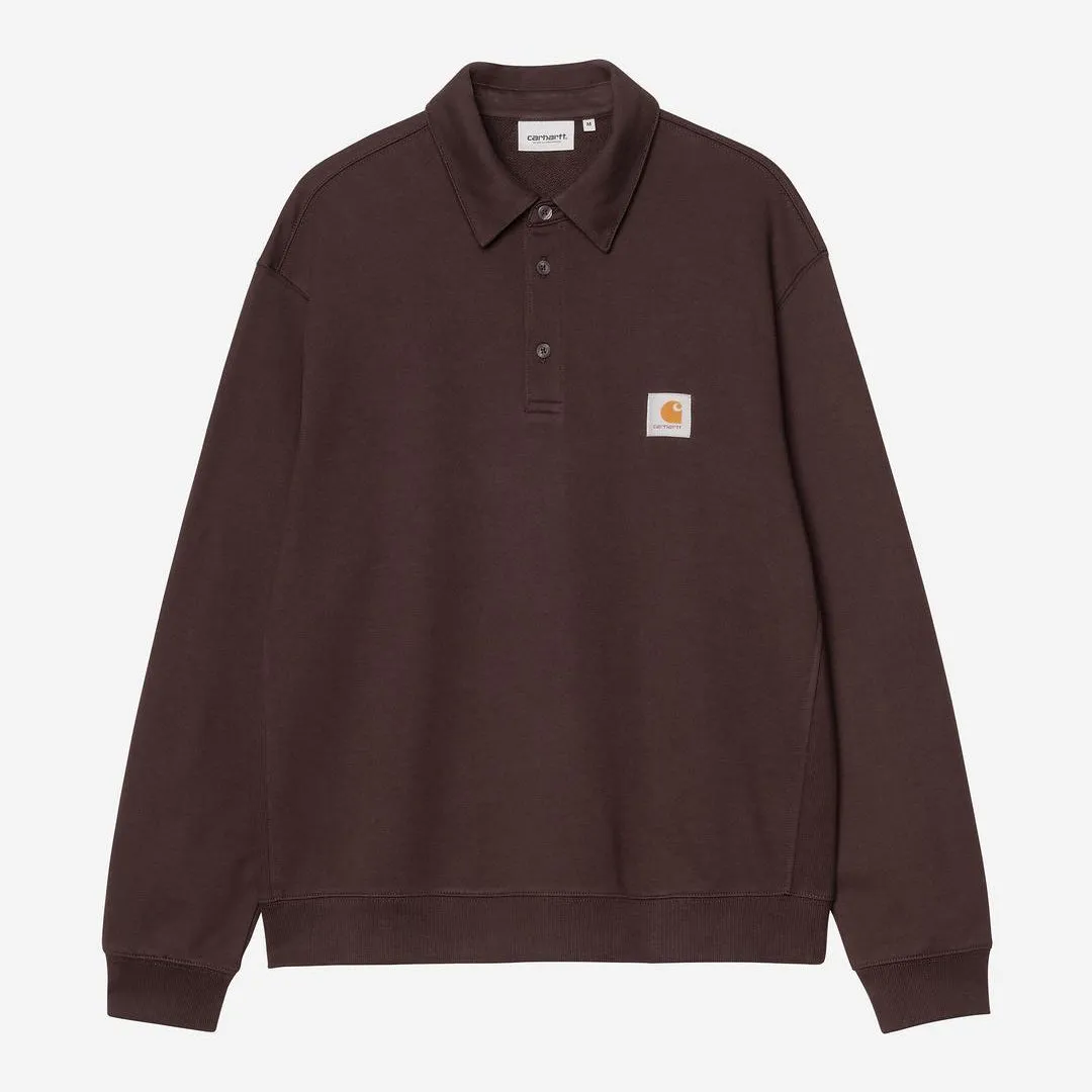 Carhartt WIP Mens Polo Sweatshirt | Palisander sold by The Foot Factory