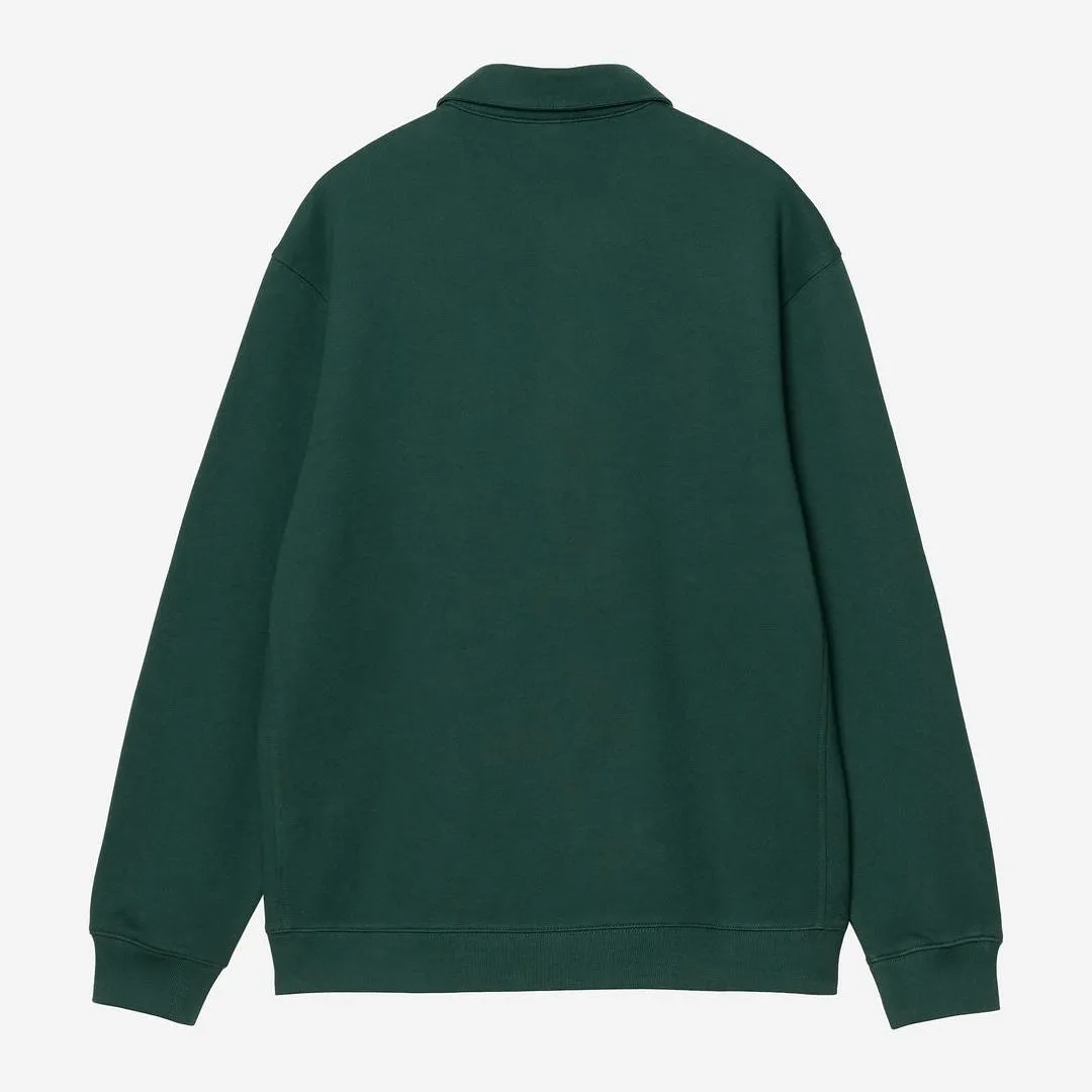 Carhartt WIP Mens Polo Sweatshirt | Dark Fir sold by The Foot Factory product image thumbnail 2