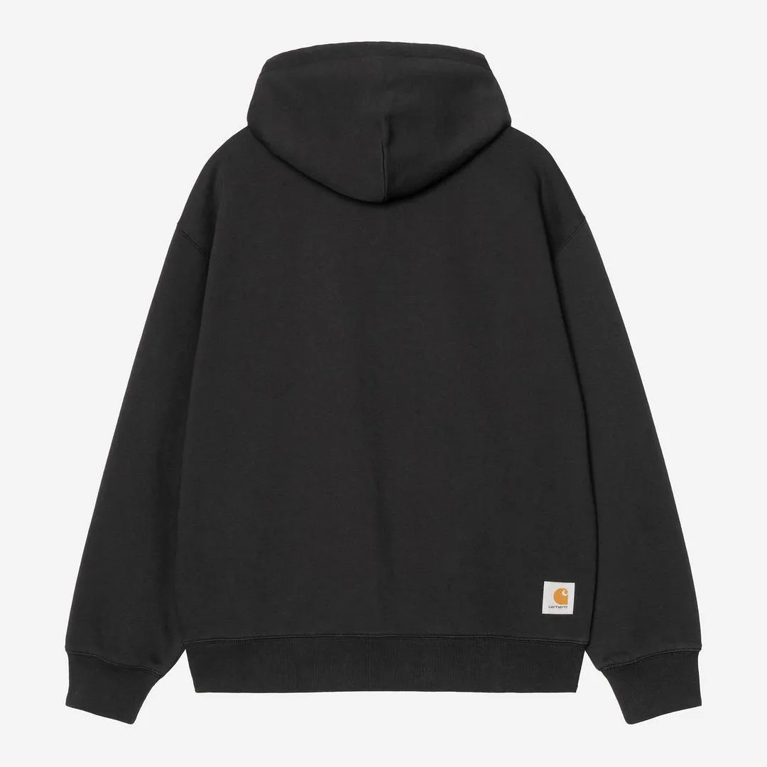 Carhartt WIP Mens Mini WIP Zip Front Hoodie | Black sold by The Foot Factory product image thumbnail 2