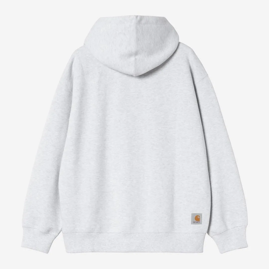 Carhartt WIP Mens Mini WIP Zip Front Hoodie | Ash Heather sold by The Foot Factory product image thumbnail 2