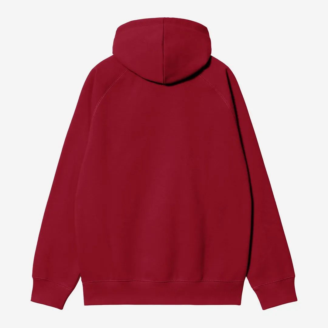 Carhartt WIP Mens Chase Hoodie | Scarlet sold by The Foot Factory product image thumbnail 2