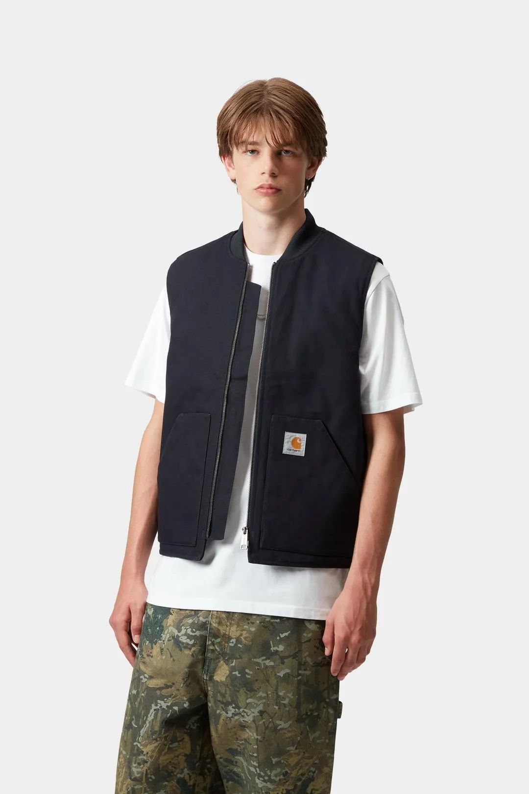 Carhartt WIP Mens Classic Vest | Dark Navy Rigid sold by The Foot Factory product image thumbnail 4