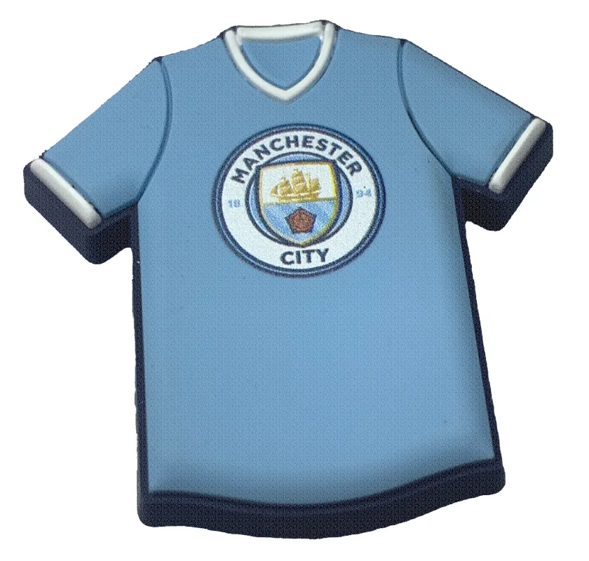 Crocs Jibbitz Manchester City Football Shirt Charm sold by The Foot Factory