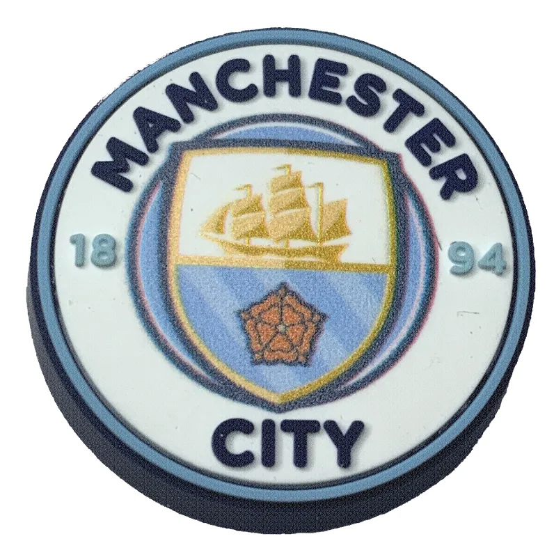 Crocs Jibbitz Manchester City Logo Charm sold by The Foot Factory